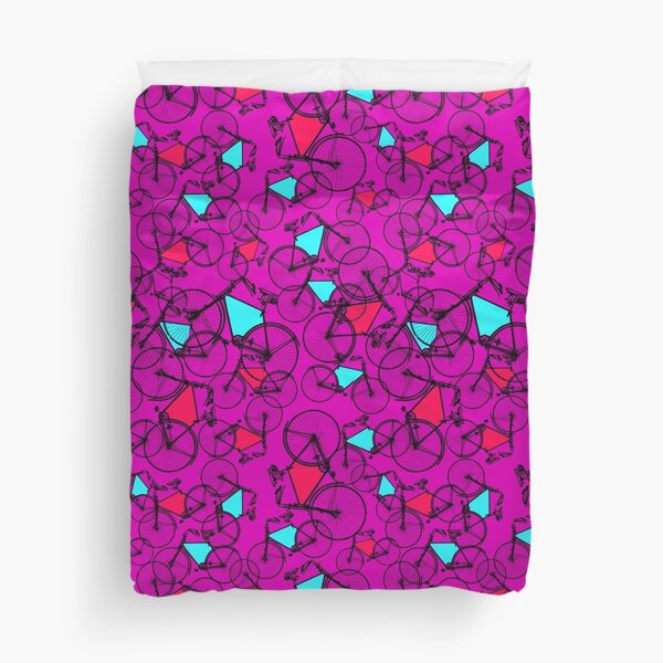 BIKES IN PINK Duvet Cover