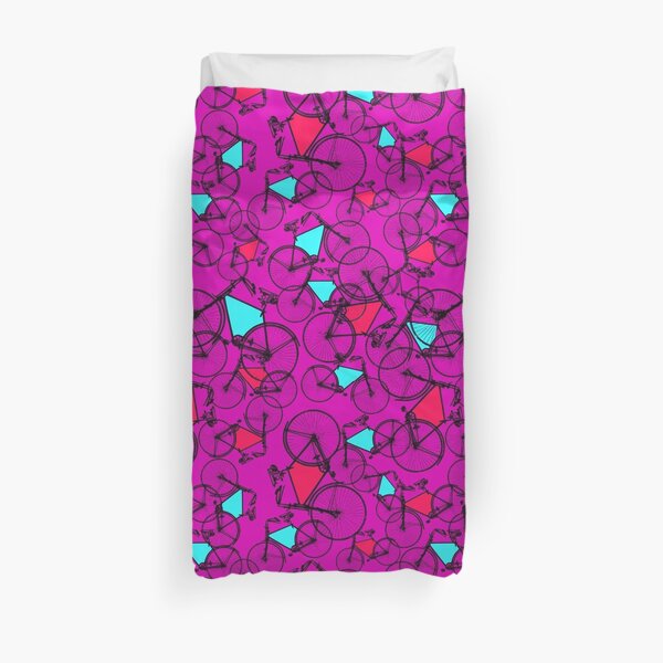 BIKES IN PINK Duvet Cover