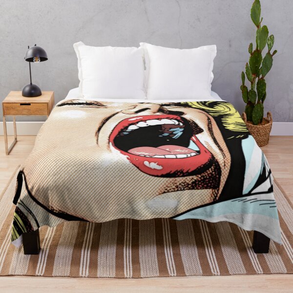 Item preview, 1960s Bedtime Female Portrait AI Pop Art  designed and sold by NickWhittleArt.