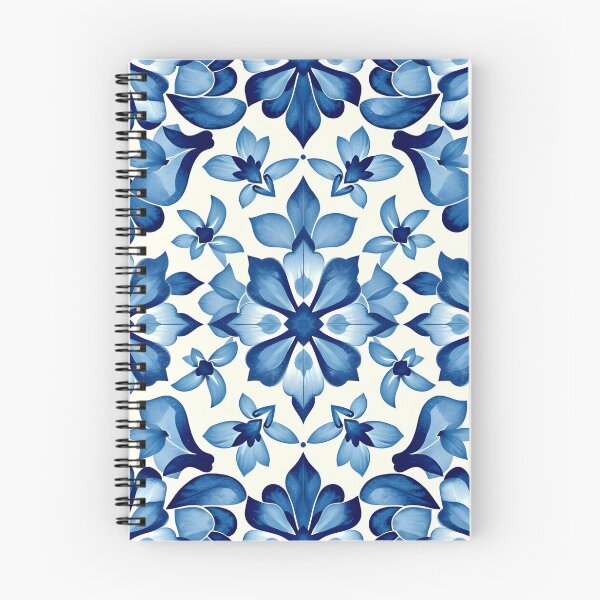 Item preview, Blue Floral Ceramic Tile – Iznik Inspired Pattern designed and sold by EmeraldeaArt.