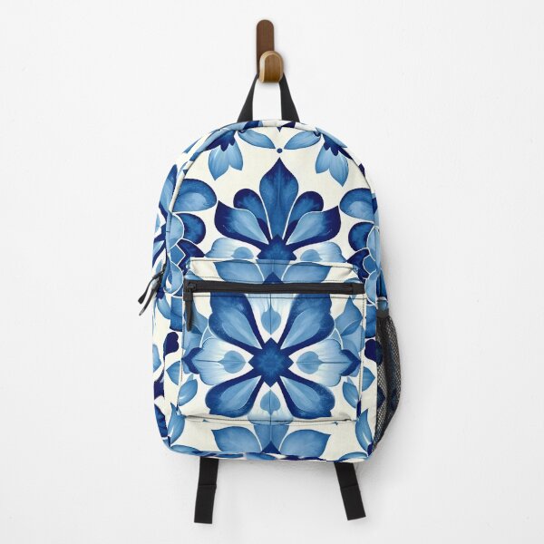 Item preview, Blue Floral Ceramic Tile – Iznik Inspired Pattern designed and sold by EmeraldeaArt.