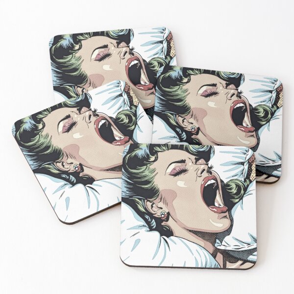 Item preview, 1960s Bedtime Female Portrait AI Pop Art  designed and sold by NickWhittleArt.