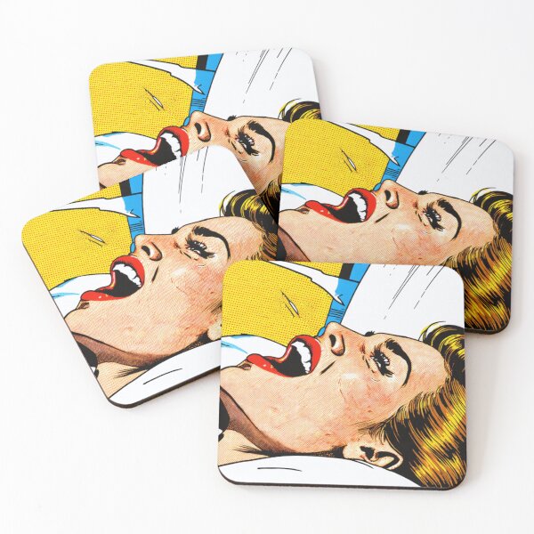 Item preview, 1960s Bedtime Female Portrait AI Pop Art  designed and sold by NickWhittleArt.