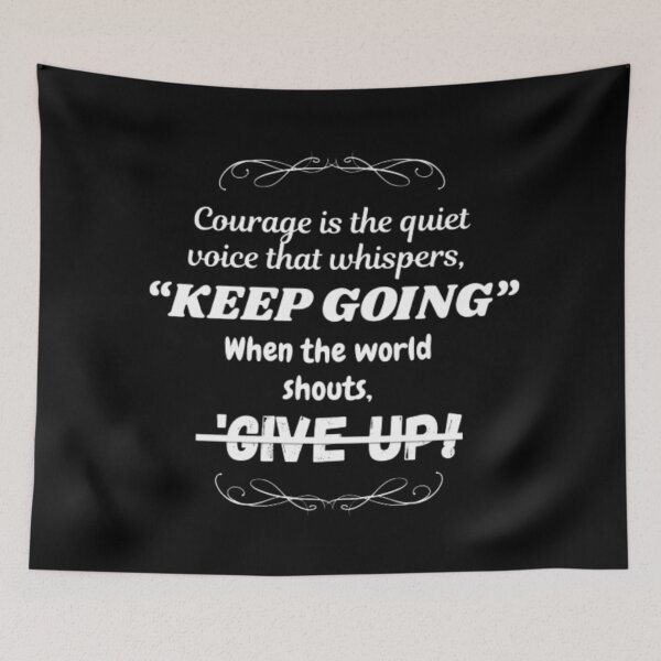 Item preview, Courage is the quiet voice that whispers (White) designed and sold by 1st Choice Design.