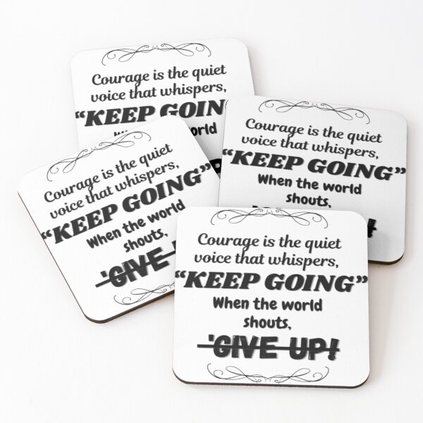 Item preview, Courage is the quiet voice that whispers (Black) designed and sold by 1st Choice Design.