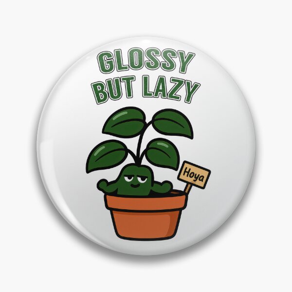 Item preview, Hoya Carnosa – Glossy but Lazy - Funny Plant Character designed and sold by EdgyEdgeArt.