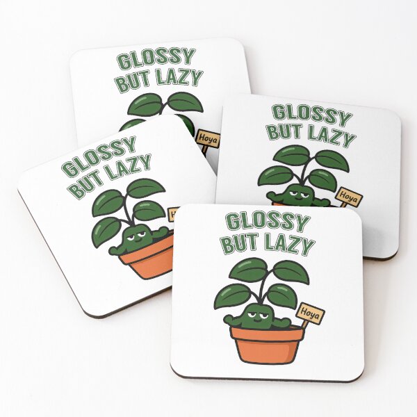 Item preview, Hoya Carnosa – Glossy but Lazy - Funny Plant Character designed and sold by EdgyEdgeArt.