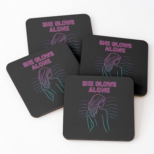 Item preview, She Glows Alone – Neon Femme Aesthetic designed and sold by ArcadiaSilence.
