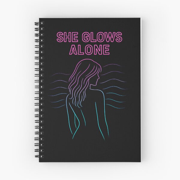 Item preview, She Glows Alone – Neon Femme Aesthetic designed and sold by ArcadiaSilence.