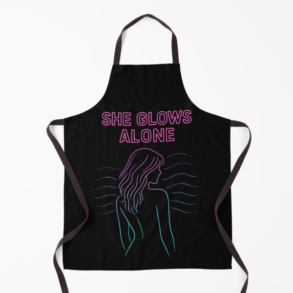Item preview, She Glows Alone – Neon Femme Aesthetic designed and sold by ArcadiaSilence.
