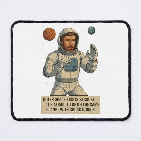 Item preview, Chuck Norris Astronaut Funny Action Hero  designed and sold by Action Heroes Stuff.