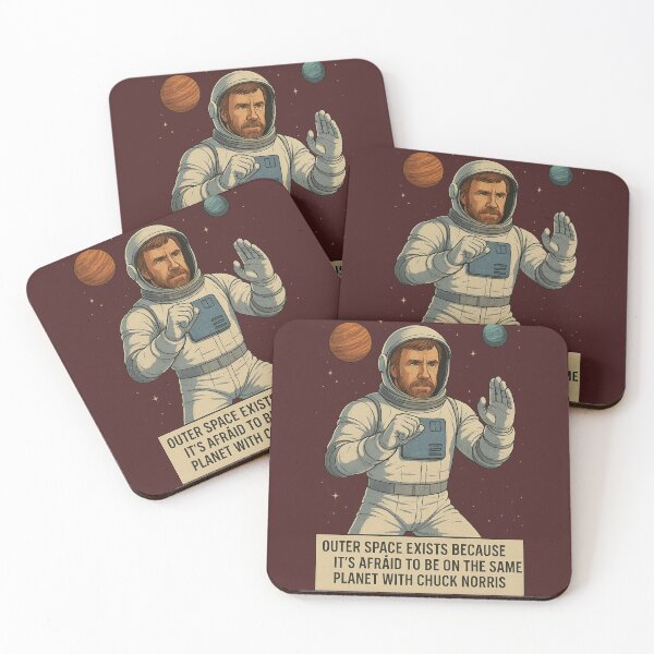 Item preview, Chuck Norris Astronaut Funny Action Hero  designed and sold by Action Heroes Stuff.