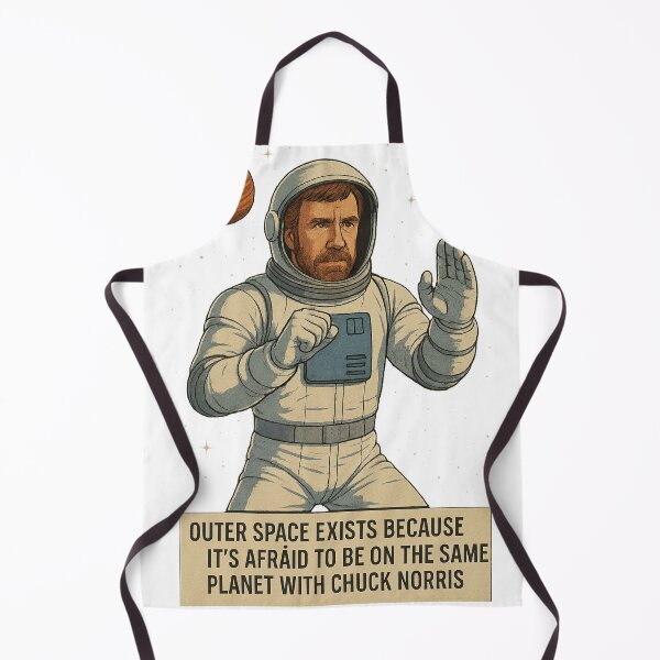 Item preview, Chuck Norris Astronaut Funny Action Hero designed and sold by Action Heroes Stuff.