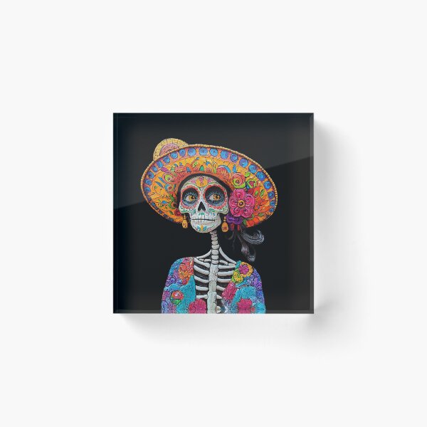 Item preview, Dia de los muertos Flirty Katrina designed and sold by Sublime Studio graphics.