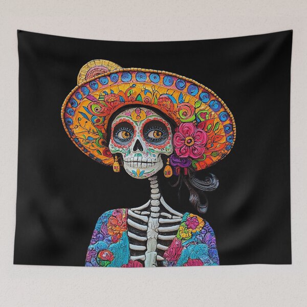 Item preview, Dia de los muertos La coqueta Katrina designed and sold by Sublime Studio graphics.