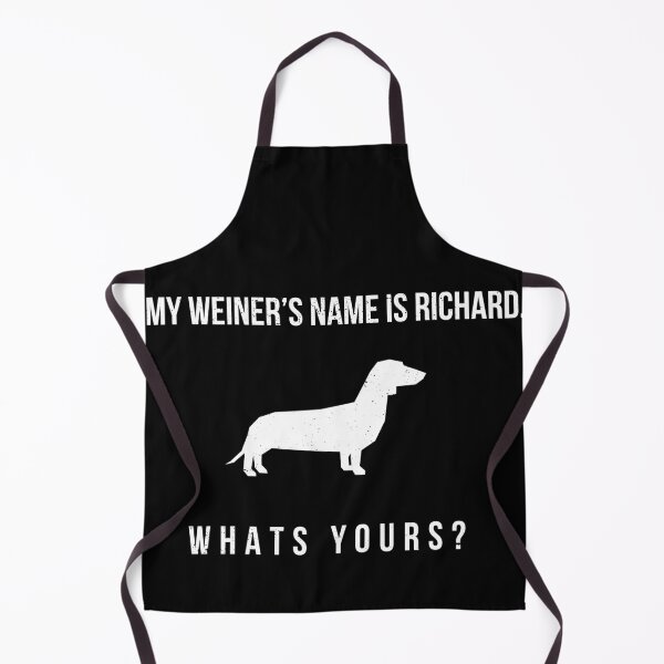 Item preview, My Weiner's Name Is Richard Shirt, Funny Datsun Dog T-Shirt, Wiener Dog Humor Tee, Sarcastic Pet Joke Gift for Dog Owners, Bold Pun Shirt designed and sold by JSFunnyShirts.
