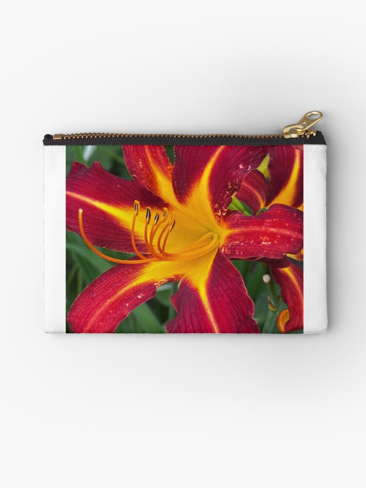 Thumbnail 1 of 4, Zipper Pouch, Daylily designed and sold by WindowofArt.