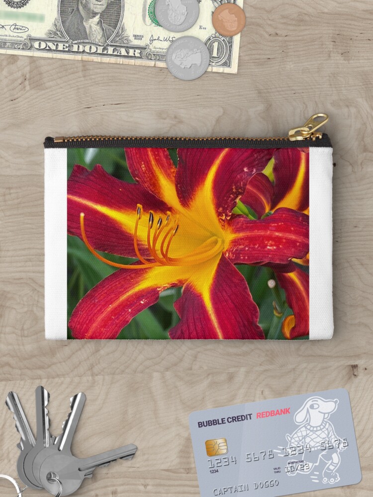 Thumbnail 3 of 4, Zipper Pouch, Daylily designed and sold by WindowofArt.