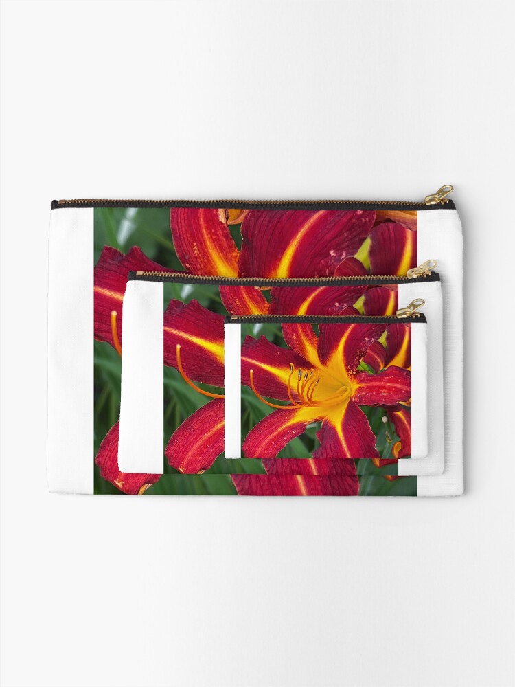 Thumbnail 2 of 4, Zipper Pouch, Daylily designed and sold by WindowofArt.