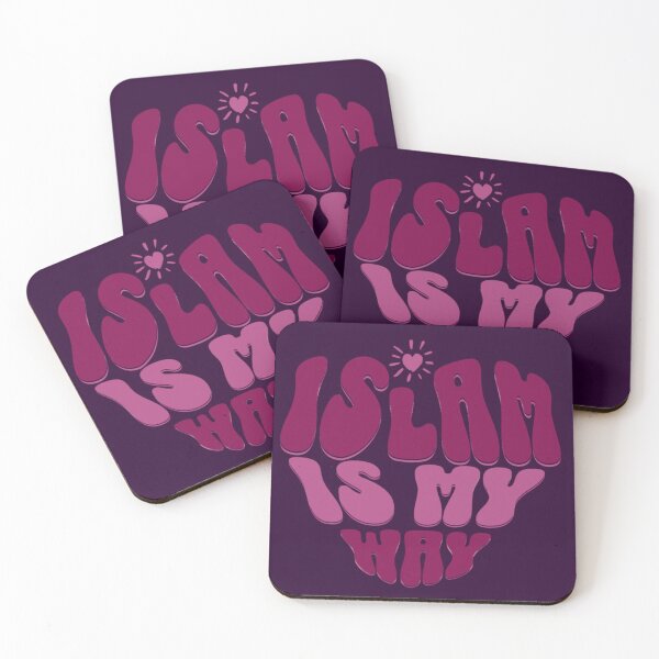 Item preview, Islam Is My Way ( purple, no Bg ) – Bold Heart Typography Design designed and sold by D-Islamic.