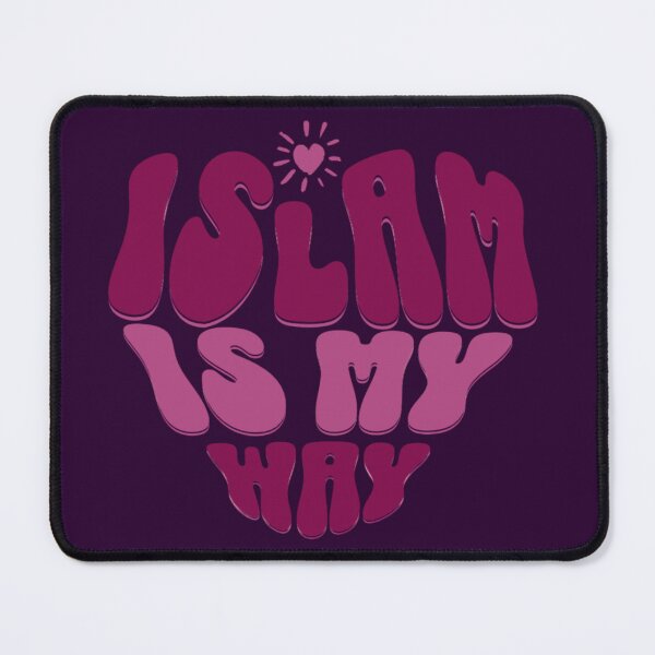 Item preview, Islam Is My Way ( purple, no Bg ) – Bold Heart Typography Design designed and sold by D-Islamic.