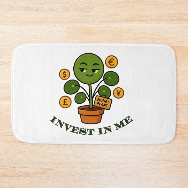 Item preview, Chinese Money Plant – Invest in Me - Funny Plant Character designed and sold by EdgyEdgeArt.