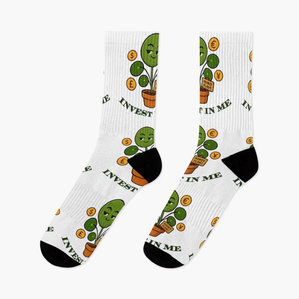 Item preview, Chinese Money Plant – Invest in Me - Funny Plant Character designed and sold by EdgyEdgeArt.