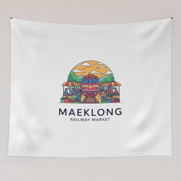 Item preview, MAEKLONG RAILWAY MARKET designed and sold by likbatonboot.