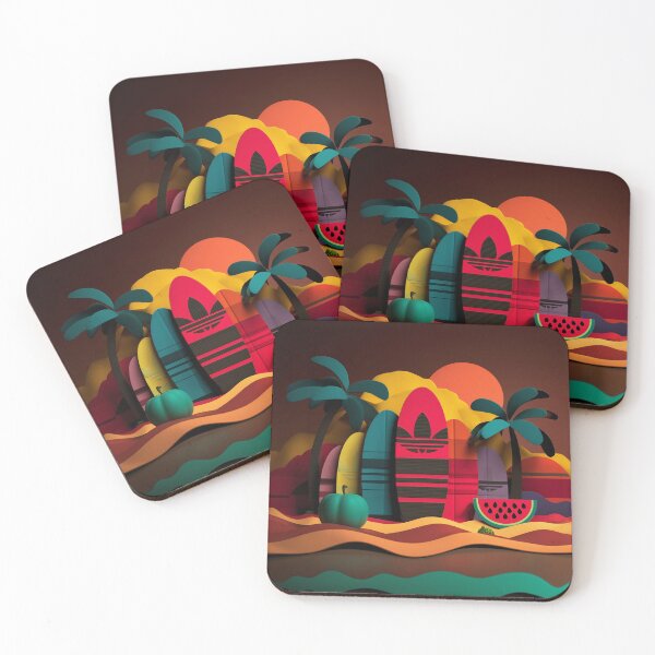 Item preview, TRIPICAL – Tropi-Futuristic 3D Paper Escape designed and sold by LoomisDreams.