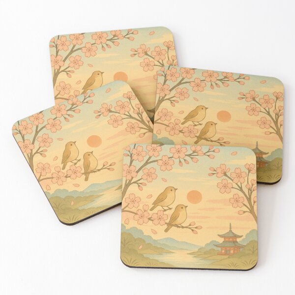 Item preview, Sunrise among sakuras and birdsong designed and sold by DarkTonight.