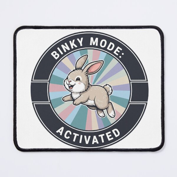 Item preview, Binky Mode Activated Adorable Jumping Rabbit designed and sold by Owcomm.