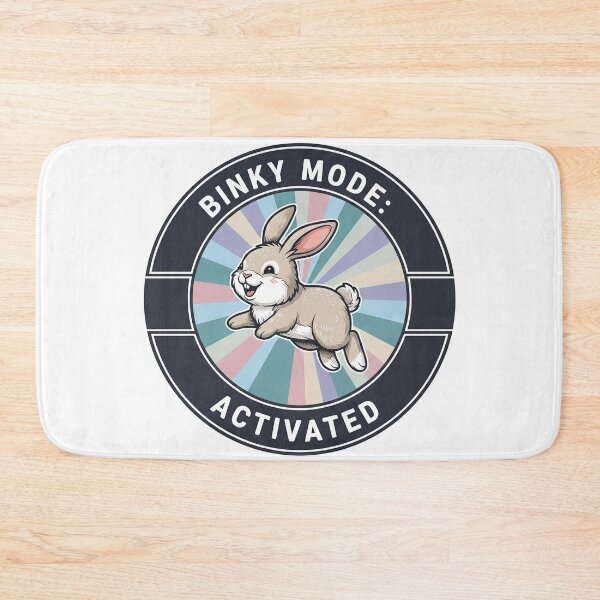 Item preview, Binky Mode Activated Adorable Jumping Rabbit designed and sold by Owcomm.