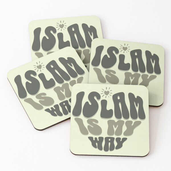 Item preview, Islam Is My Way ( green, no Bg ) – Bold Heart Typography Design designed and sold by D-Islamic.