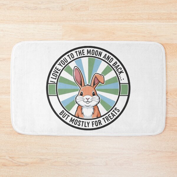 Item preview, I Love You To The Moon And Back But Mostly For Treats Funny Rabbit designed and sold by Owcomm.