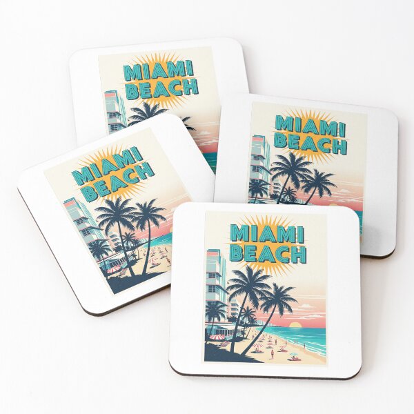 Item preview, Miami Beach - USA (Country Collection) designed and sold by HeartbeatPrint.