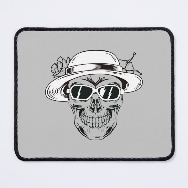Item preview, Skull with glasses and beach hat. designed and sold by Joncasmiart.