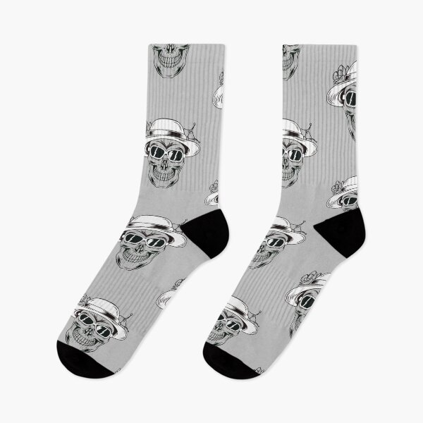 Item preview, Skull with glasses and beach hat. designed and sold by Joncasmiart.
