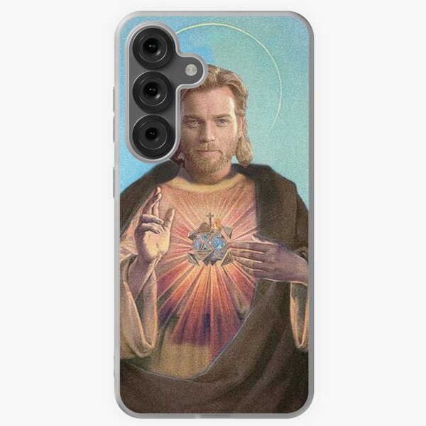 Vista previa del artículo con la obra «Obi Wan Kenobi Jesucristo Santo», diseñado y vendido por LeSeller.