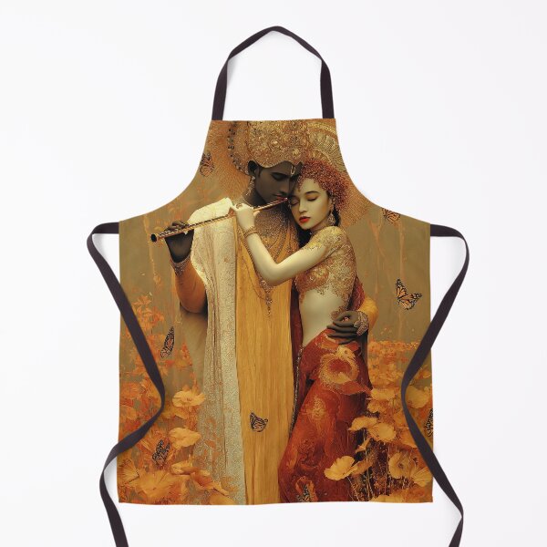 Item preview, Krishna and Radha Divine Love Art – Spiritual Indian Mythology designed and sold by All Souls Dream.