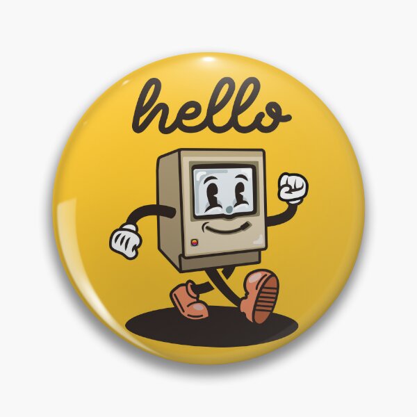 Item preview, Macintosh 128K Retro Rubber Hose Character T‑Shirt – Vintage Apple Computer Tee designed and sold by FreshyStudios.