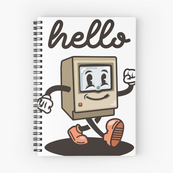 Item preview, Macintosh 128K Retro Rubber Hose Character T‑Shirt – Vintage Apple Computer Tee designed and sold by FreshyStudios.