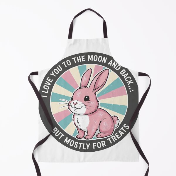 Item preview, I Love You To The Moon And Back But Mostly For Treats Pink Rabbit designed and sold by Owcomm.