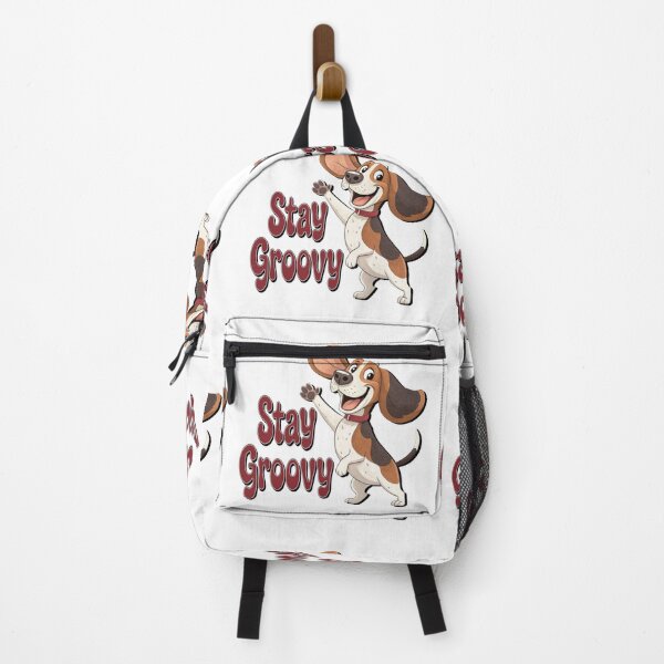 Item preview, STAY GROOVY - MOTIVATION QUOTE - CUTE BEAGLE LOVER - TEXT designed and sold by Gihan-Design.