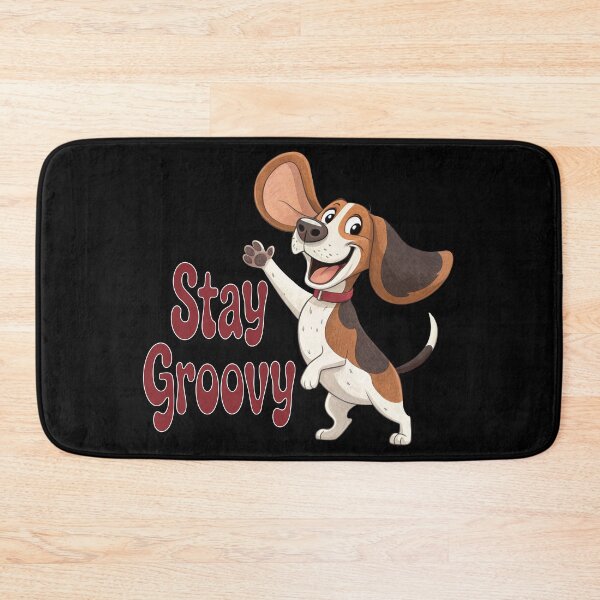 Item preview, STAY GROOVY - MOTIVATION  QUOTE - CUTE BEAGLE LOVER - TEXT designed and sold by Gihan-Design.
