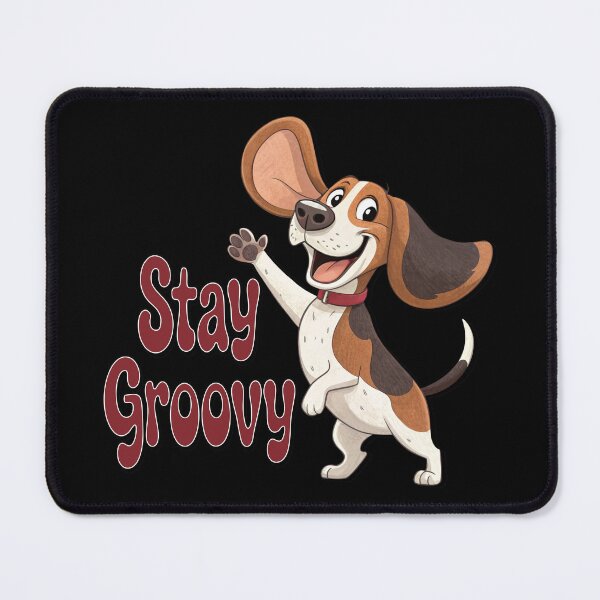 Item preview, STAY GROOVY - MOTIVATION QUOTE - CUTE BEAGLE LOVER - TEXT designed and sold by Gihan-Design.