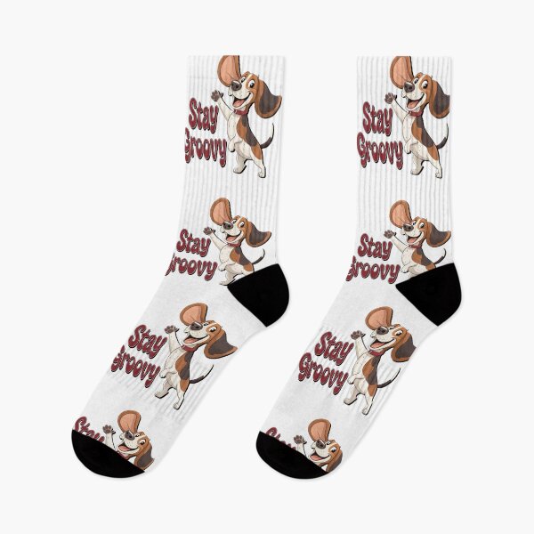 Item preview, STAY GROOVY - MOTIVATION  QUOTE - CUTE BEAGLE LOVER - TEXT designed and sold by Gihan-Design.