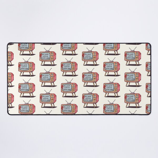 Item preview, Falls Asleep Watching Horror Movies – Retro TV Design designed and sold by Splendid Scibbles.
