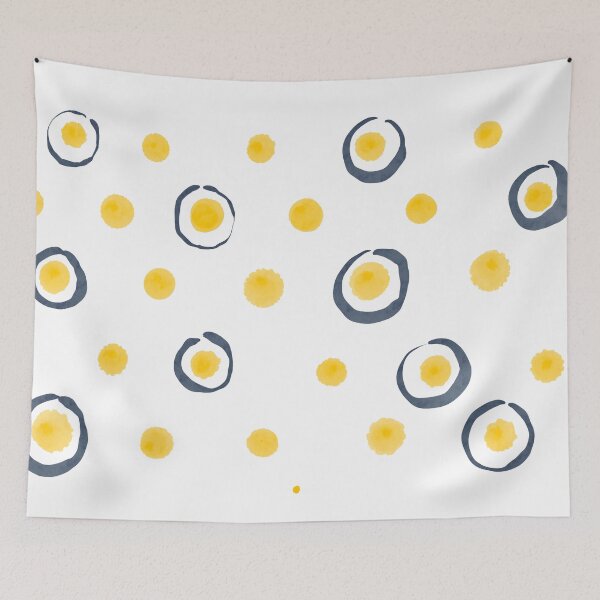 Item preview, Dot of yellow and blue circles  designed and sold by tenkenryujin.