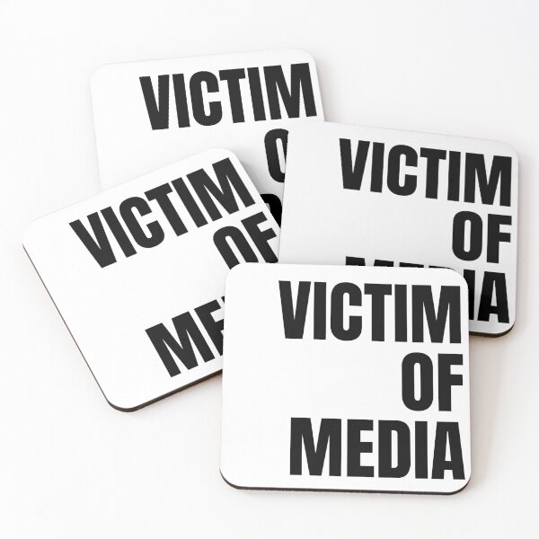Item preview, Victim of Media: a truth telling tshirt, sticker or bag  designed and sold by Starving  Artist.