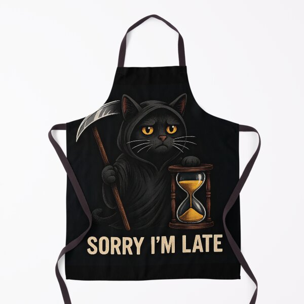 Item preview, Grumpy Grim Reaper Cat Meme designed and sold by Amr Siam.